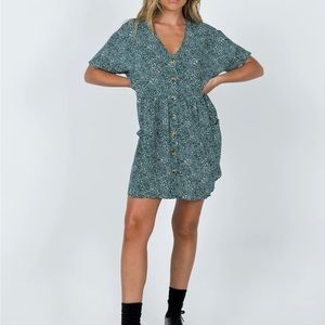 Princess Polly Noname Mini Dress Green - size 6